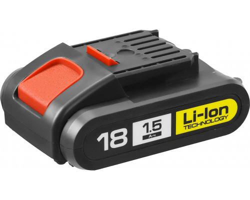 ЗУБР Li-Ion, 18В, аккумуляторная батарея для шуруповерта ДА-18-2-Ли АКБ-18-Ли 15М1