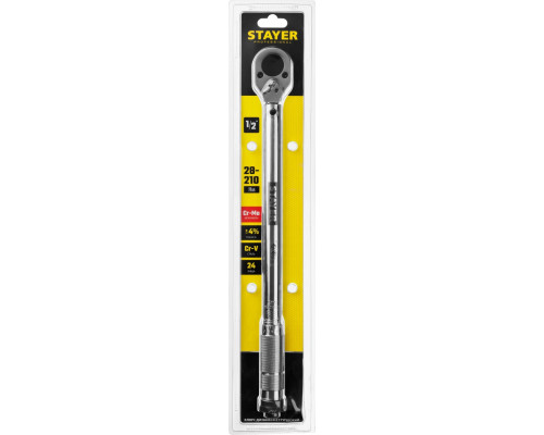 STAYER 1/2", 28-210 Нм, динамометрический ключ 64064-210_z01 Professional