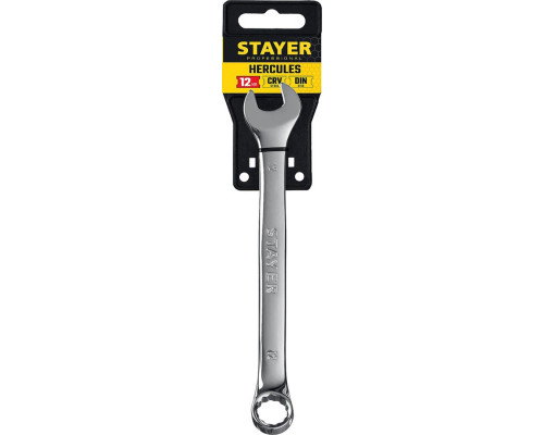 STAYER 12 мм, комбинированный гаечный ключ 27081-12_z01