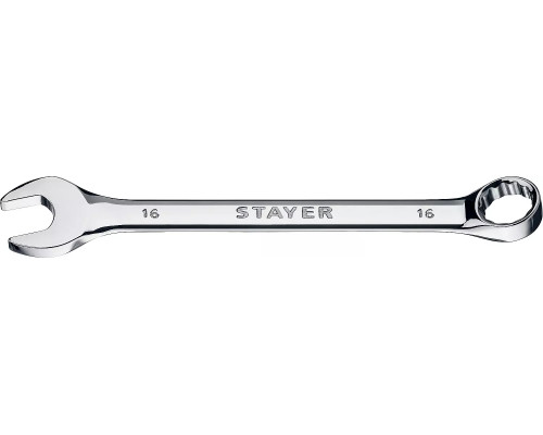 STAYER 16 мм, комбинированный гаечный ключ 27081-16_z01
