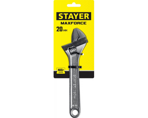 STAYER 150/20 мм, ключ разводной MAX-Force 2725-15_z01