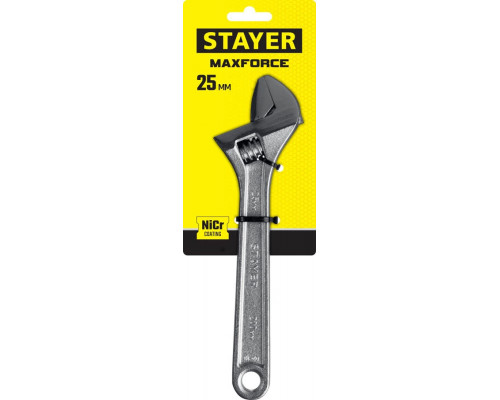 STAYER 200/25 мм, ключ разводной MAX-Force 2725-20_z01