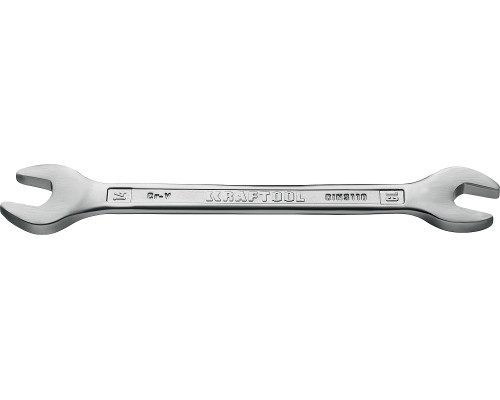 KRAFTOOL 13х14 мм, Cr-V сталь, хромированный, гаечный ключ рожковый 27033-13-14_z01