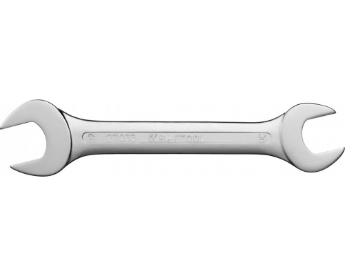 KRAFTOOL 30х32 мм, Cr-V сталь, хромированный, гаечный ключ рожковый 27033-30-32