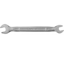 STAYER 9х11 мм, Cr-V сталь, хромированный, гаечный ключ рожковый 27035-09-11 Professional