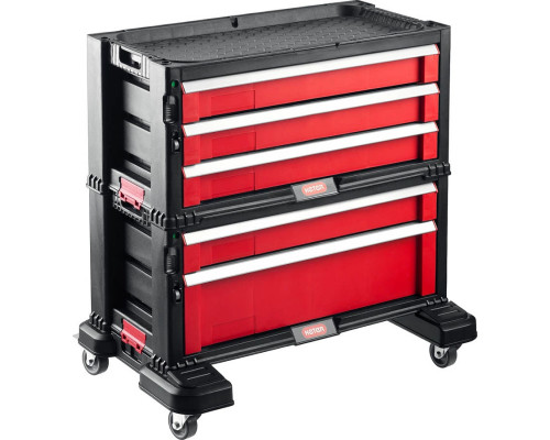 Keter 22", пластиковый, тележка с 5 ящиками DRAWER 2+3 38380-5