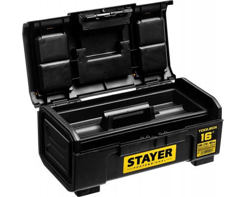 STAYER 390 х 210 х 160, пластиковый, ящик для инструмента TOOLBOX-16 38167-16 Professional