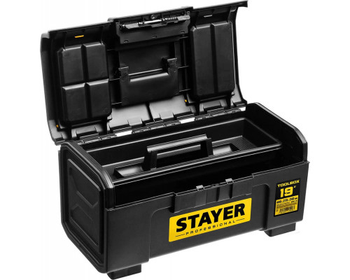 STAYER 480 х 270 х 240, пластиковый, ящик для инструмента TOOLBOX-19 38167-19 Professional