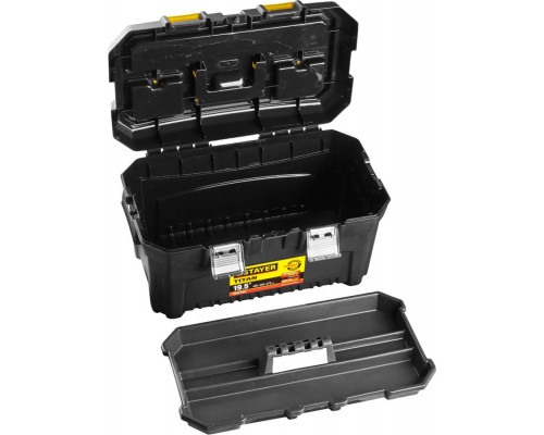 STAYER 490 x 262 x 250 мм (19"), пластиковый, ящик для инструментов TITAN-19 38016-19