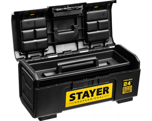 STAYER 590 х 270 х 255, пластиковый, ящик для инструмента TOOLBOX-24 38167-24 Professional