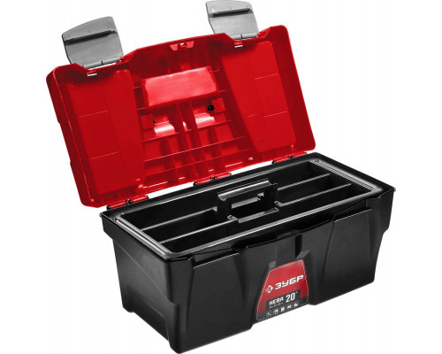 ЗУБР 500 х 250 х 260 мм (20"), пластиковый, ящик для инструмента НЕВА-20 38323-20