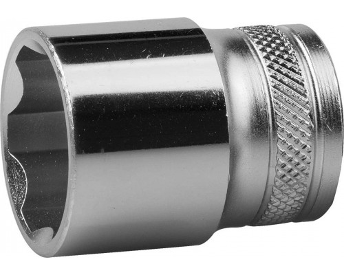 KRAFTOOL 1/2", 22 мм, Cr-V сталь, хромированная, торцовая головка 27805-22_z01