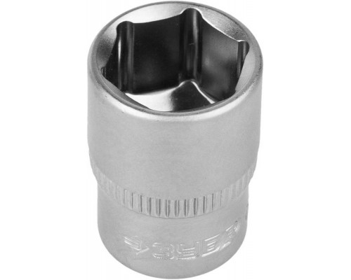 ЗУБР 1/4", 12 мм, Cr-V сталь, хромированная, торцовая головка 27715-12
