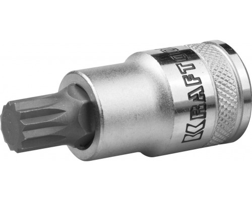 KRAFTOOL 1/2", 55 мм, S2 сталь, M14, сатинированная, торцовая бита-головка INDUSTRIE QUALITAT 27911-14_z01