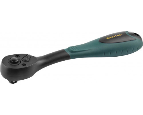 KRAFTOOL 3/8", 72 зубца, Сr-V сталь, трещотка для торцовых головок 27796-3/8_z02