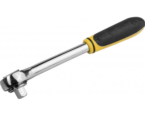 STAYER 3/8", 45 зубцов, Cr-V сталь, трещотка для торцовых головок 27785-3/8