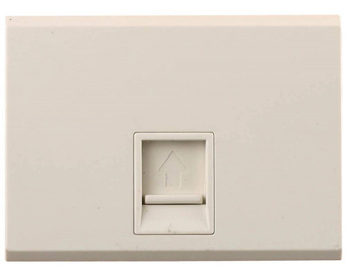 СВЕТОЗАР одинарная, без вставки и рамки, розетка "ЭФФЕКТ" SV-54419-B