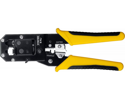 STAYER RJ45, RJ11/RJ12, кримпер универсальный 22652 Professional