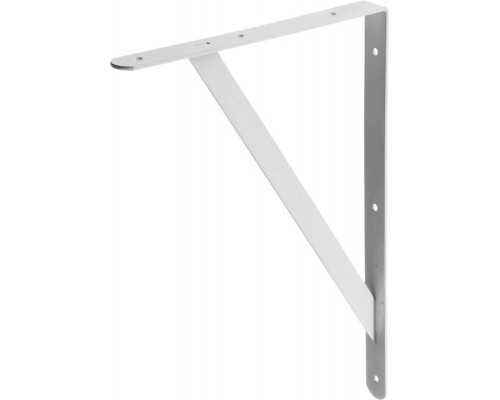 STAYER 400х280х30х4 мм, белый, уголок-кронштейн, усиленный 37423-1