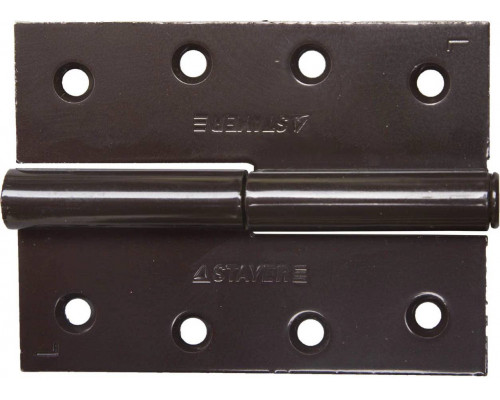 STAYER 100 x 75 x 3 мм, 1 шт., цвет коричневый, левая, петля разъемная 37613-100-3L Master