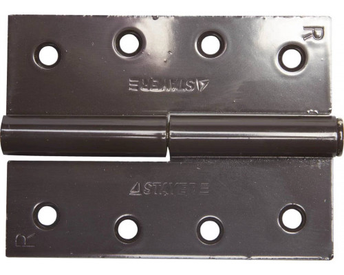 STAYER 100 x 75 x 3 мм, 1 шт., цвет коричневый, правая, петля разъемная 37613-100-3R Master