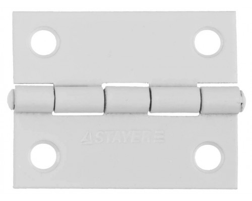 STAYER 50 x 38 x 1.25 мм, 1 шт., белая, петля универсальная 37611-50-2 Master