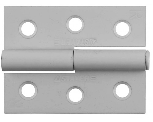 STAYER 65 x 48 x 2 мм, 1 шт., цвет белый, правая, петля разъемная 37613-65-2R Master