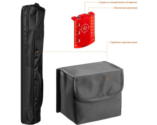 KRAFTOOL линейный лазерный нивелир со штативом LL3D #3 34640-3 Professional