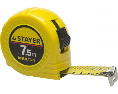 STAYER 7.5 м х 25 мм, рулетка 34014-07-25 Профессионал