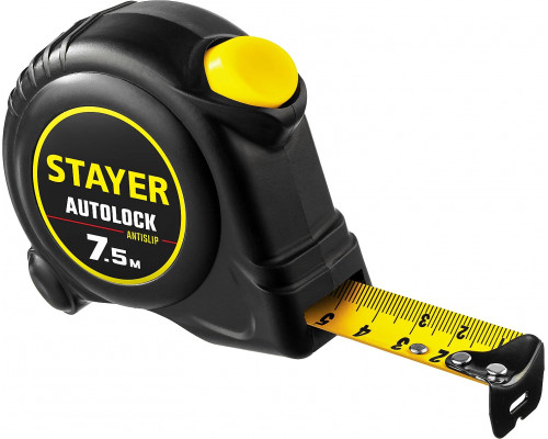 STAYER 7.5 м х 25 мм, с автостопом рулетка 2-34126-07-25_z02