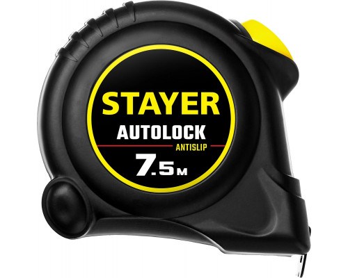 STAYER 7.5 м х 25 мм, с автостопом рулетка 2-34126-07-25_z02
