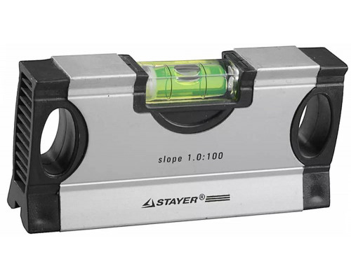 STAYER MINI 1,5 : 100 уровень для "водных" работ с фиксированным углом, 34732-1,5
