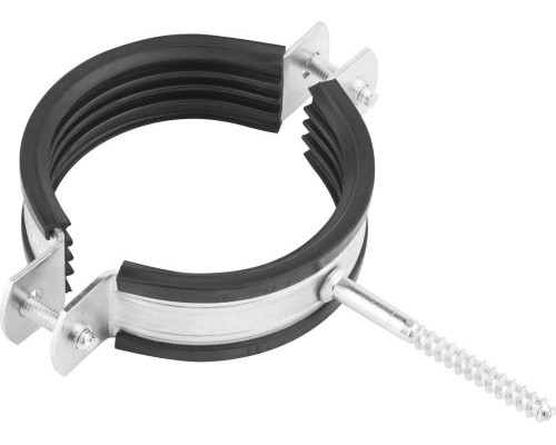 ЗУБР 100 шт., 73-82 мм, 2 1/2", хомут трубный оцинкованный 37854-73-82-100