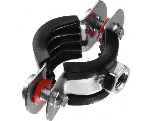 ЗУБР 1/2", оцинкованный, 10 шт., хомут трубный с гайкой 37850-20-24