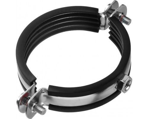 ЗУБР 2 1/2", оцинкованный, 6 шт., хомут трубный с гайкой 37850-75-80