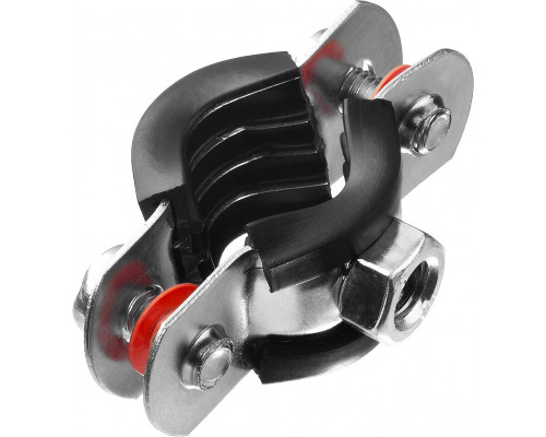 ЗУБР 3/8", оцинкованный, 10 шт., хомут трубный с гайкой 37850-15-19