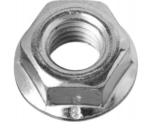 ЗУБР DIN 6923 с фланцем, M5, 16 шт, кл. пр. 8, оцинкованная гайка 303636-05