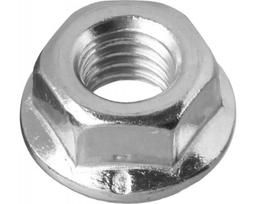 ЗУБР DIN 6923 с фланцем, M6, 5 кг, кл. пр. 8, оцинкованная гайка 303630-06