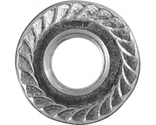 ЗУБР DIN 6923 с фланцем, M8, 5 кг, кл. пр. 8, оцинкованная гайка 303630-08