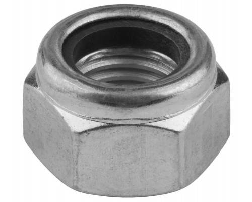 KRAFTOOL DIN 985 с нейлоновым кольцом, 1000 шт., М6, кл. пр. 8, оцинкованная гайка 303584-06