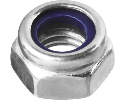 ЗУБР DIN 985 с нейлоновым кольцом, M5, 5 кг, кл. пр. 6, оцинкованная гайка 303580-05