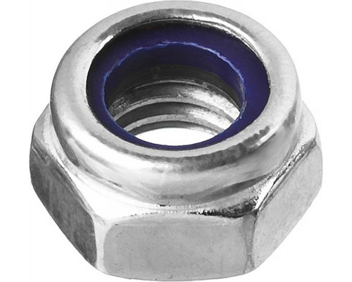 ЗУБР DIN 985 с нейлоновым кольцом, M6, 5 кг, кл. пр. 6, оцинкованная гайка 303580-06