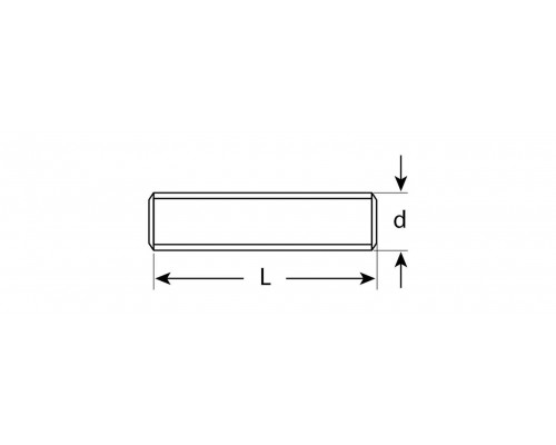 ЗУБР М8 x 1000 мм, 1 шт., шпилька резьбовая DIN 975 4-303350-08-1000
