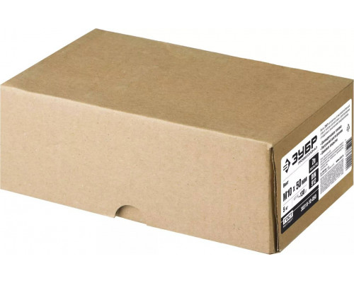 ЗУБР М10x50 мм, 5 кг (130 шт.), кл. пр. 8.8, оцинкованный, винт DIN 912 30318-10-050