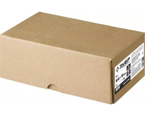 ЗУБР М10x90 мм, 5 кг (80 шт.), кл. пр. 8.8, оцинкованный, винт DIN 912 30318-10-090