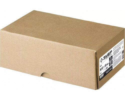 ЗУБР М12x45 мм, 5 кг (100 шт.), кл. пр. 8.8, оцинкованный, винт DIN 912 30318-12-045