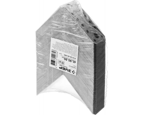 ЗУБР 40х90х90 мм, крепежный угол 310125-40-090