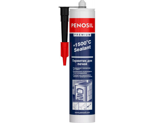 PENOSIL 280 мл, силикатный огнеупорный "+1500 С", жаростойкий, черный, герметик H4187