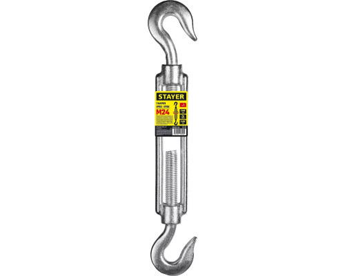 STAYER М24, 1 шт., талреп DIN 1480, крюк-крюк 30525-24 Master