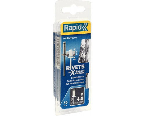 RAPID 4.8 x 10 мм, 50 шт., заклепка из нержавеющей стали 5000396